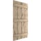 Ekena Millwork Rustic Four Board Spaced Board-n-Batten Pecky Cypress Faux Wood Shutters, 23 1/2"W x 60"H SHUBSS23X60PCPR - alternate 12